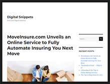 Tablet Screenshot of digitalsnippets.com
